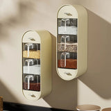 Wall Mounted 3-Compartment Spice Rack Organizer | Punch-Free Kitchen Seasoning Storage Box