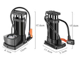 Foot Pedal Portable Pump with Gauge - High Pressure