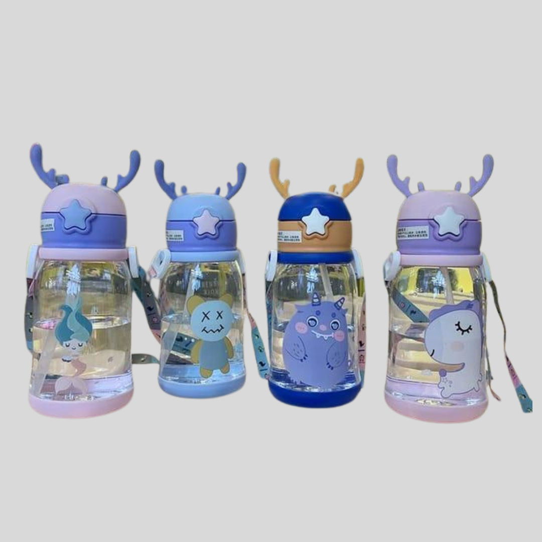 School Bus Design Kids Water Bottle With Strap– 500ml