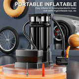 Portable High Pressure Foot Pedal Pump with Gauge