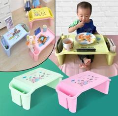 Kids Portable Study Table – Multifunctional Plastic Desk with Side Storage