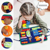 Reusable Montessori Busy Book For Toddlers | Educational Learning Toy With Stickers And Flashcards