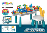 Kids Building Blocks Table With Chair