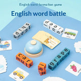 1 Set Spelling Cube Flash Cards With Bell