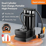 Portable High Pressure Foot Pedal Pump with Gauge