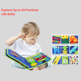 Reusable Montessori Busy Book For Toddlers | Educational Learning Toy With Stickers And Flashcards