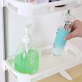 3 Layer Over The Toilet Rack Plastic Space Saving Vertical Toilet Stand Punch- free Bathroom Supplies Bathroom Storage Rack