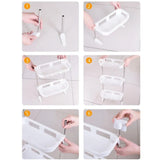 3 Layer Over The Toilet Rack Plastic Space Saving Vertical Toilet Stand Punch- free Bathroom Supplies Bathroom Storage Rack