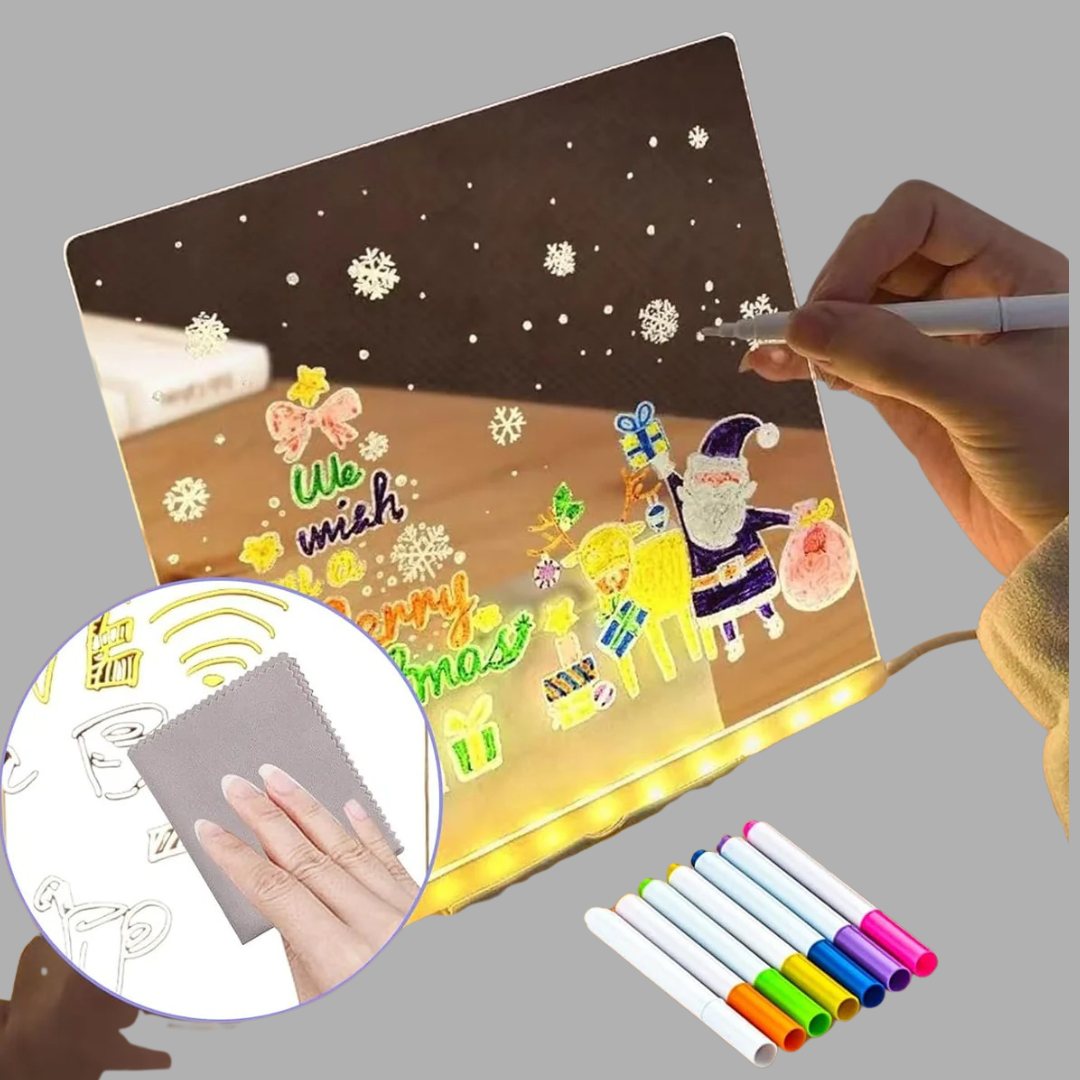 Led Writing Board With 7 Pcs Marker